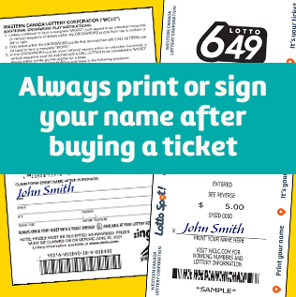 Sign your ticket