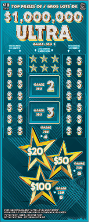 $10 1,000,000 Ultra — $1,000,000 Top Prize