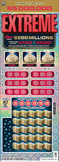 $50 Extreme — $5,000,000 Top Prize