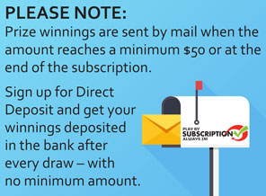 Subscriptin Direct Deposit