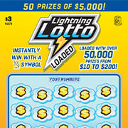 $3 Lightning Lotto Loaded - 15373